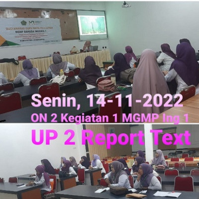 Hari ke 6 MGMP Bidang Study Bahasa Inggeris  jeneponto Belajar Metode Tugas PJBL