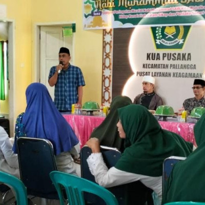 KUA Pallangga Bersama BKMT Gelar Maulid Nabi