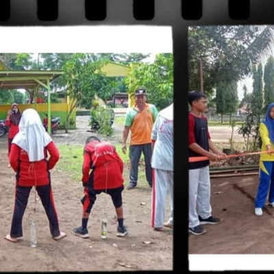 Galak Tawa Penonton Warnai Lomba Tarik Tambang dan Memasukkan Pulpen Ke dalam Botol di MTs Guppi Lembanna