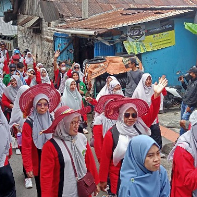 Peserta Kemenag Bulukumba Ikuti Jalan Sehat Moderasi Beragama di Bantaeng