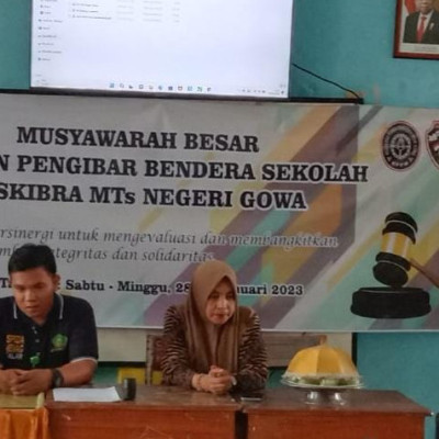 Regenerasi, Paskibra MTsN Gowa Pilih Pengurus Baru