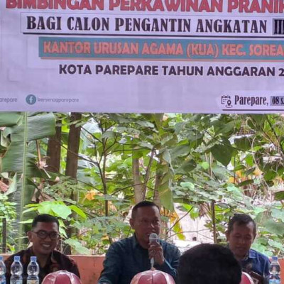 Buka Bimwin Angkatan III di KUA Soreang, Kakan Kemenag: Laki-Laki Wajib Jadi Imam