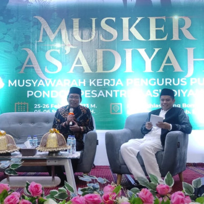 Direktur PD. Pontren Sampaikan Program Kemandirian Pesantren Di Musyawarah Kerja PP As'adiyah.