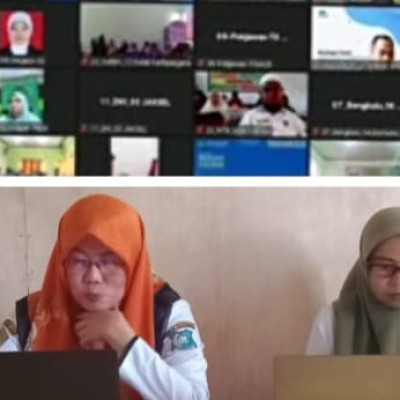 Guru Rumpung PAI dan Bahasa Arab MTs Guppi Lembanna Ikuti Zoom SOP dan Bimtek Instrumen AM Tahun 2023