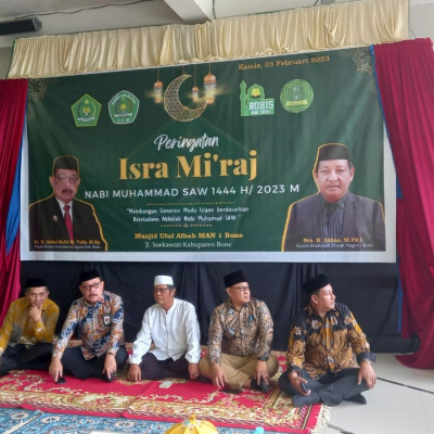 MAN 1 Bone Peringati Isra Mi'raj 1444 H