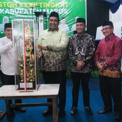 STQH ke-32 Maros Resmi Ditutup, Kecamatan Bontoa Juara Umum dan Bupati Janjikan Hadiah Umrah