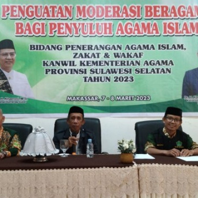 Penyuluh Agama KUA Cenrana Ikuti Penguatan Moderasi Beragama