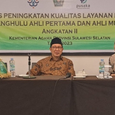 Kanwil Kemenag Sulsel Gelar Bimtek Peningkatan Kualitas Layanan Pencatatan Nikah se Indonesia Timur