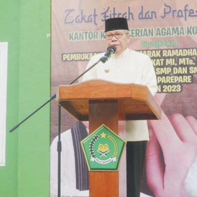 Wali Kota Apresiasi Pendistribusian Zakat Fitrah dan Profesi Pegawai Kemenag Parepare