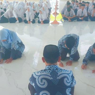 Siswa MTs Sultan Hasanuddin Degdegan Sambut Assesment Madrasah