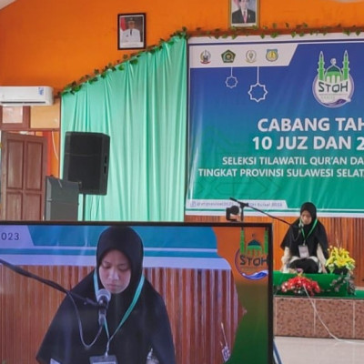 Hari Pertama STQH XXXIII Tingkat Provinsi Sulawesi Selatan, Kafilah Kab. Pinrang Loloskan 3 Wakilnya Ke Final