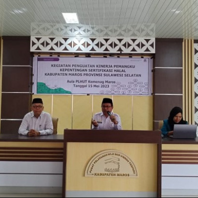 Percepatan Sertifikasi Produk Halal di Maros, BPJPH Perkuat Kapasitas Tenaga P3H