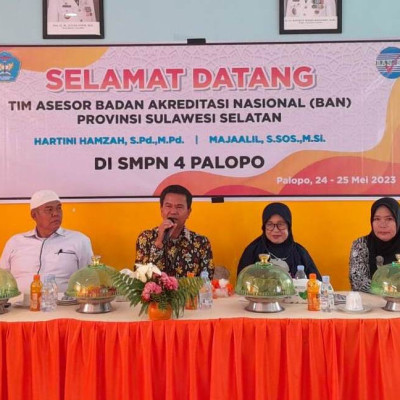 SMPN 4 Palopo Divisitasi Asesor BAN S/M Prov. Sulsel