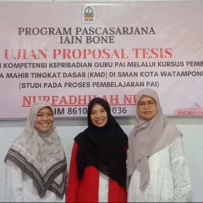 Pasca Lulus PPPK, Nurfadhilah Nur Guru Muda MAN 2 Bone Ikut Seminar Tesis