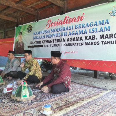 Kabid Penaizawa Ungkap Peran Penting Stakeholder saat Sosialisasi Kampung Moderasi Beragama di Maros