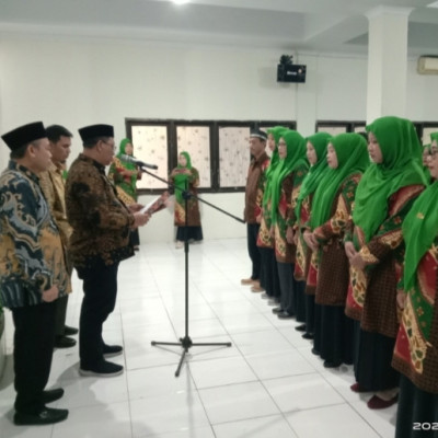 Kabid PAIS  H.  Faturrahman  Lantik Pengurus  KKG PAI PAUD / TK Kabupaten Takalar