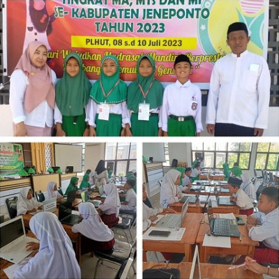 4 Siswa Terbaik MIN 3 Jeneponto Ikut Bersaing KSM di Tingkat Kabupaten