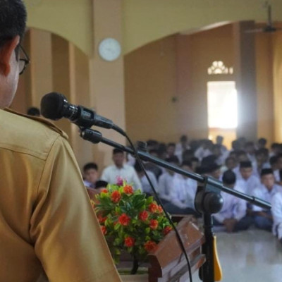 Hari Pertama MPLS PPTQ Imam Syathiby,  Kacabdis Wilayah II Gowa Uji Hafalan Santri