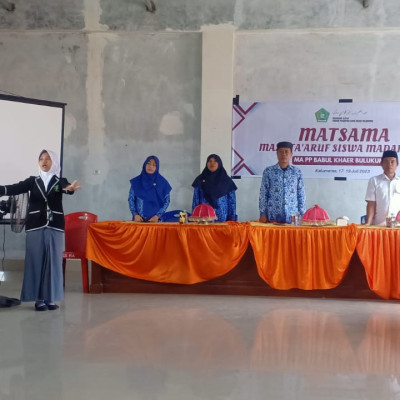55 Santri dan Santriwati Mengikuti Program Matsama di MAS PP.Babul Khaer Kalumeme