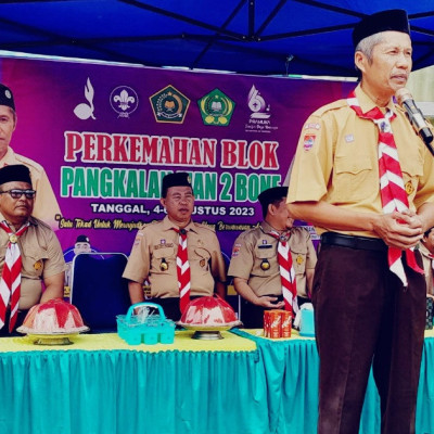 Bentuk Karakter Siswa, H. Muslimin Buka Kemah Blok di MAN 2 Bone