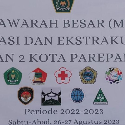 Kepala Madrasah Buka Mubes OSIM dan Ekstrakurikuler MAN 2 Kota Parepare