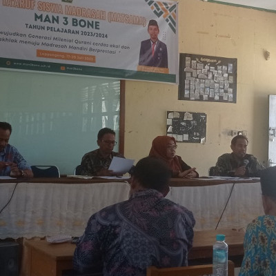 Rapat Evaluasi dan Pemantapan Pembagian Tugas MAN  3 Bone Kembali digelar.