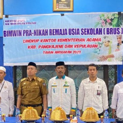 Cegah Pernikahan Dini, Bimas Islam Kemenag Pangkep Gelar Bimbingan Remaja Usia Sekolah