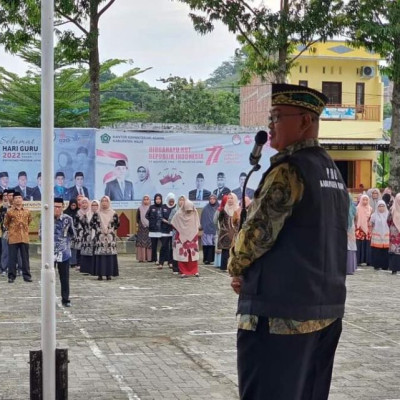 Upacara HKN, Kasi PHU Kemenag Wajo Harap Petugas Haji Utamakan Layanan