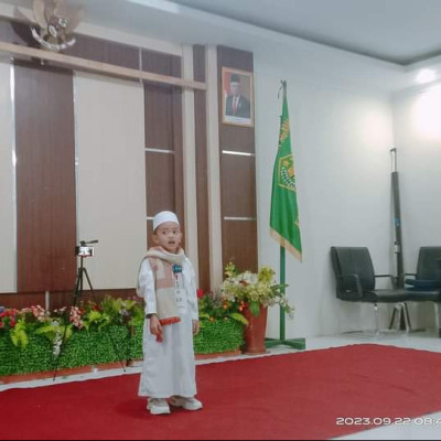 DAI Cilik Muhammad Arsyil Mannaba Asal Takalar Wakili Sulsel Di Ajang Gebyar PAI  Nasional