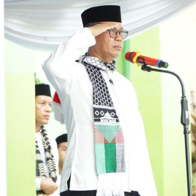 Kadis Sosial Gowa Jadi Inspektur Upacara Hari Santri 2023 di PPTQ An-Nail