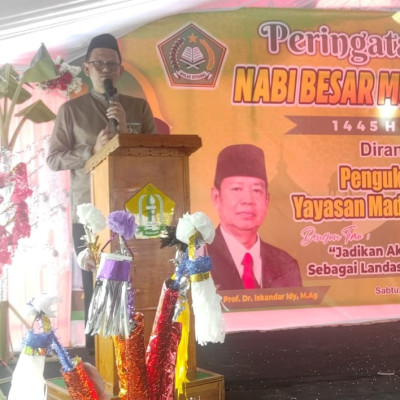 Dikukuhkan Sebagai Ketua Umum YMPI, Mulyadi Janjikan Kehadiran Madrasah Ibtidaiyah