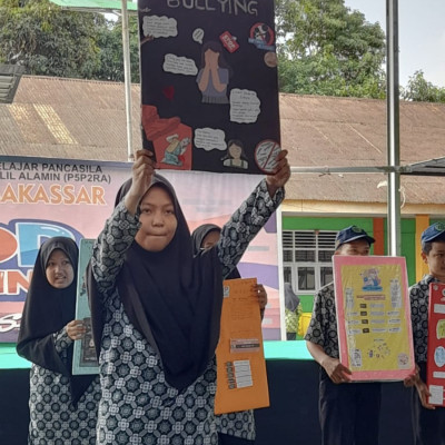 Gelar Karya “Stop Bullying" P5P2RA Siswa Kelas 7 MTsN 2 Kota Makassar
