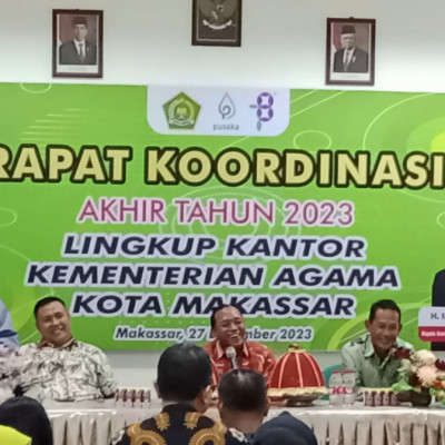 Kantor Kementerian Agama Kota Makassar Laksanakan Rakor Akhir Tahun 2023
