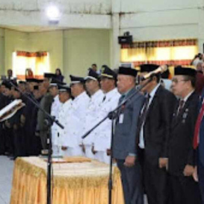 Penyelenggara Zakat Wakaf Kemenag Pinrang Hadiri Pelantikan Pejabat Struktural di Pemkab. Pinrang