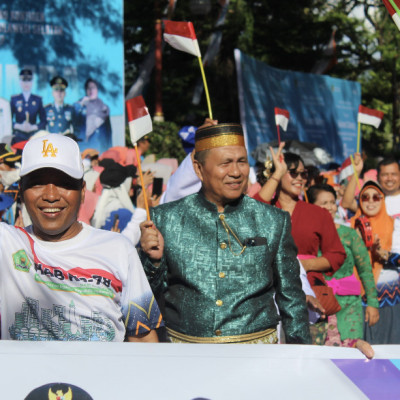Devile Kongtingen Kemenag Kota Makassar Meriahkan Pembukaan Expo dan Porseni HAB ke-78 