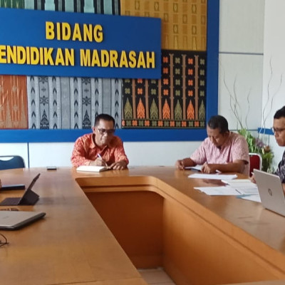 Kabid Penmad Terima Audiens Kamad MAN 3 PK Makassar dan MAN IC Gowa