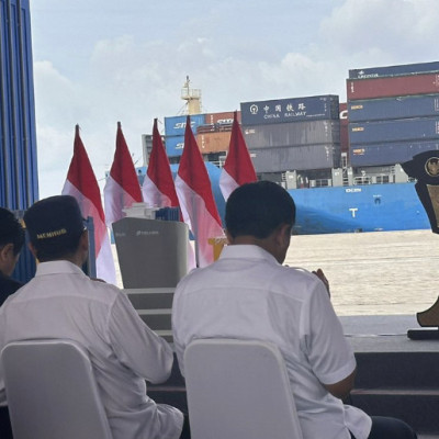 Kakankemenag Makassar Langitkan doa pada peresmian Makassar New Port oleh Presiden Jokowi