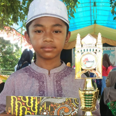 Dinul Fadli Islamiah dari MIN 2 Bone Raih Juara Adzan dalam Lomba Gempita Tsalfaaz I