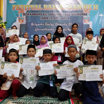 Peserta Didik MAS Darul Qalam Bulukumba Raih Juara 1, 2, dan 3 dalam Festival Ramadhan II Desa Kambuno