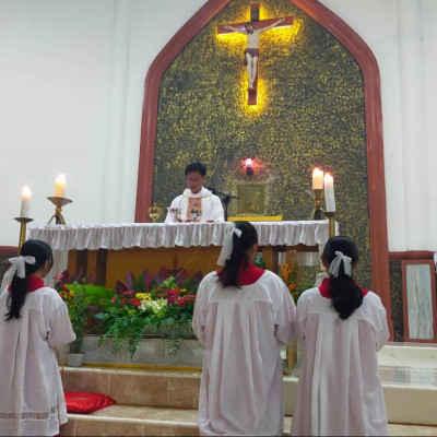 Penyuluh Agama Katolik Hadiri Penutupan Bulan Maria