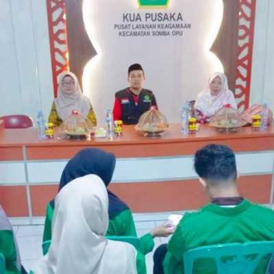 KUA Somba Opu Sambut 9 Mahasiswa PPL UIN Alauddin Makassar