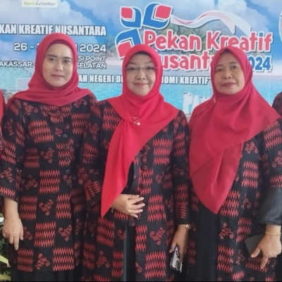 Hadiri Pekan Kreatif Nusantara 2024, Ny. Nurlina Tonang Harap Bisa Kembangkan UMKM DWP Kemenag Sulsel
