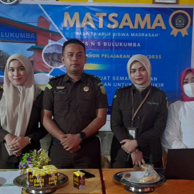 Edukasi Hukum di Hari Pertama Matsama MTsN 5 Bulukumba Gandeng Kejari Kajang Bulukumba