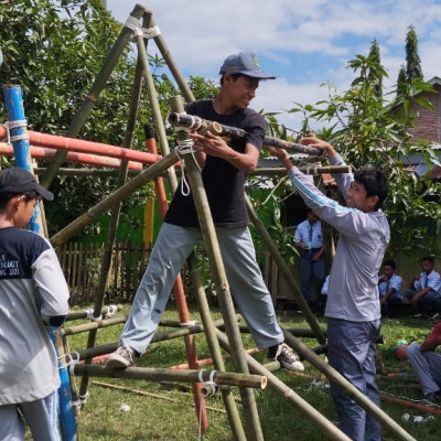 Persiapan Sambut Hari Pramuka ke-63, Al-Djabbar Scout MA Guppi Gunung Jati Mantapkan Latihan Kepramukaan