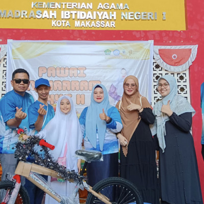 MIN 1 Kota Makassar Meriahkan Tahun Baru Islam dengan Goes Pawai Muharram 1446 H 