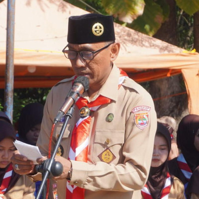 Kakankemenag Langitkan Doa pada Upacara Peringatan Hari Pramuka Ke-63  Tingkat Kab.Barru