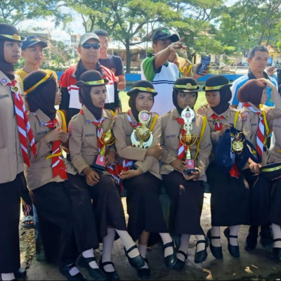 Guardian Scout MA Ponpes Babul Khaer Raih Juara Umum 2 pada Perkemahan Pramuka Kwarran Ujung Bulu