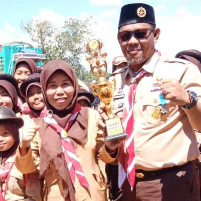 MIN 8 Raih Juara Umum  Lomba Kreativitas Pramuka Penggalang Kwarran Kec. T.R. Kab. Bone