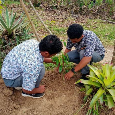 MAN 2 Hijaukan Madrasah dengan Gerakan Tanam Pohon dan Pengomposan