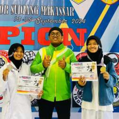 Hebat, 2 Siswa MA Ma'had DDI Pangkajene Raih Juara I dan II di Kejurnas Karate Porbikawa Open 2024